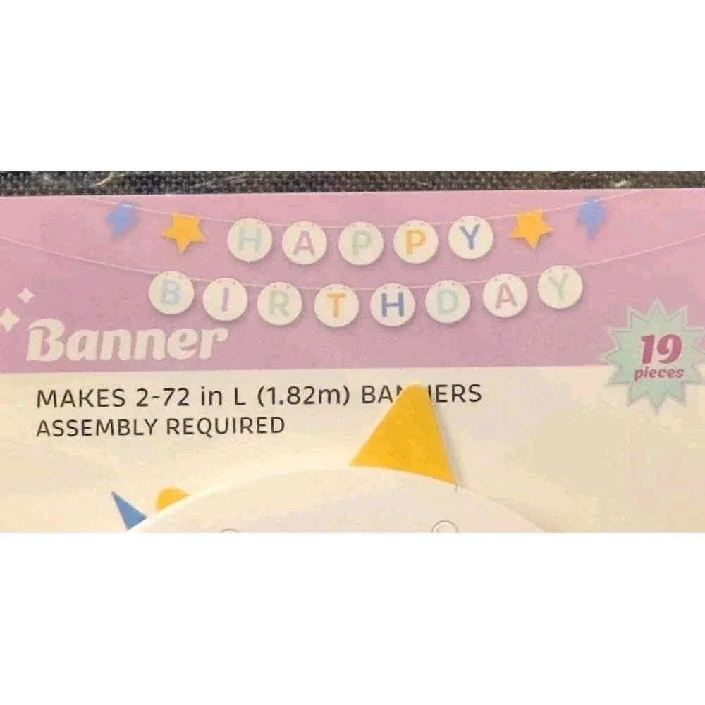Happy Birthday String Banner 2-72